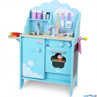 Dřevěné hračky - Kuchyň - Dětská kuchyňka dřevěná Blue Sky (Vilac)