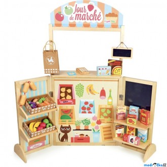 Dřevěné hračky - Prodejna - Stánek s potravinami Jour De Marche (Vilac)