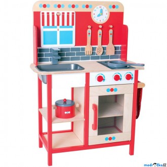 Dřevěné hračky - Kuchyň - Dětská kuchyňka dřevěná (Bigjigs)