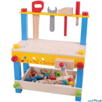 Dřevěné hračky - Malý kutil - Pracovní stůl, Můj první (Bigjigs)