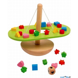 Dřevěné hračky - Motorická hra - Balancující houpačka (Legler)