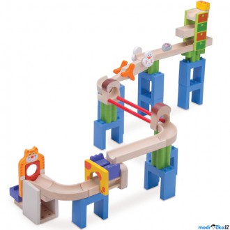 Dřevěné hračky - Kuličková dráha TRIX - Kočka a Myš (Wonderworld)