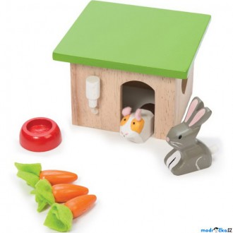 Dřevěné hračky - Nábytek pro panenky - Set pro morče a králíka (Le Toy Van)