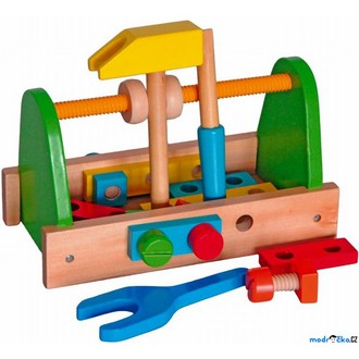 Dřevěné hračky - Malý kutil - Montážní brašna (Woody)
