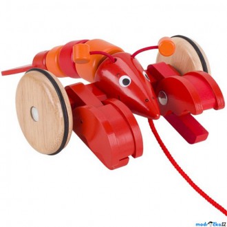 Dřevěné hračky - Tahací hračka - Humr červený (Goki)
