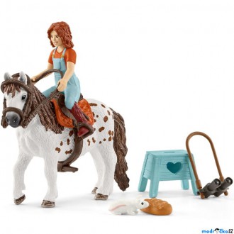 Ostatní hračky - Schleich - Kůň s jezdcem, Mia a Spotty