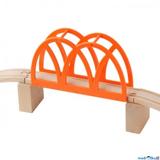 Vláčkodráhy - Vláčkodráha most - Oranžový s nadjezdy LILLABO (Ikea)