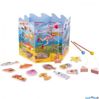 Dřevěné hračky - Magnetický rybolov - Životní prostředí (Goki)