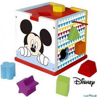 Dřevěné hračky - Vhazovačka - Vkládací krabička, Mickey Mouse (Disney Derrson)