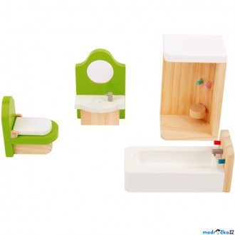 Dřevěné hračky - Nábytek pro panenky - Koupelna dřevěná (Small foot)