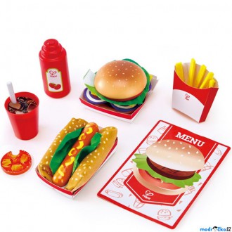 Dřevěné hračky - Kuchyň - Fast Food Set (Hape)