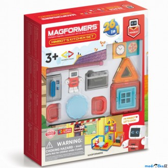 Stavebnice - Magformers - MINI robůtek v kuchyni, 33 ks