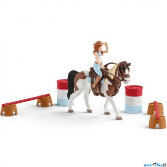 Ostatní hračky - Schleich - Jezdecký klub, Hannah a sada pro westernové ježdění