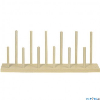 Dřevěné hračky - Prstoví maňásci - Dřevěný stojan na 12ks (Goki)