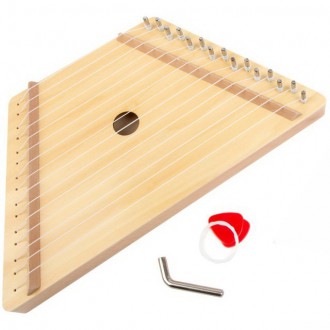 Dřevěné hračky - Hudba - Cimbál Citera dětský dřevěný nástroj (Small foot)