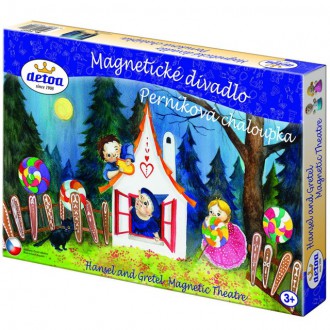 Dřevěné hračky - Magnetické divadlo - Perníková chaloupka (Detoa)