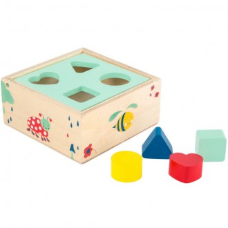 Dřevěné hračky - Vhazovačka - Vkládací krabička, Lesní (Small foot)