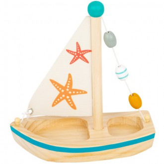 Pro kluky - Loď dřevěná - Plachetnice hvězdice (Small foot)