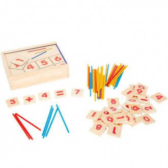 Dřevěné hračky - Školní pomůcka - Počítání pro 1. třídu (Small foot)