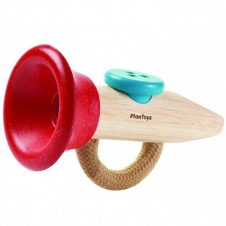 Dřevěné hračky - Hudba - Trumpetka Kazoo (PlanToys)