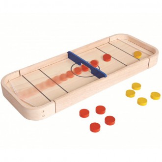 Dřevěné hračky - Stolní hra - Shuffleboard dřevěná (PlanToys)