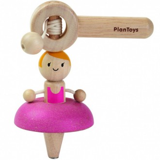 JIŽ SE NEPRODÁVÁ - Dřevěná hračka - Káča baletka (PlanToys)