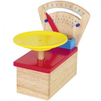 Dřevěné hračky - Prodejna - Váha dřevěná kuchyňská (Goki)