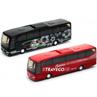 Ostatní hračky - Kovový model - Autobus Mercedes Benz Travego, 1:60, 1ks