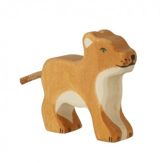 Dřevěné hračky - Holztiger - Dřevěné zvířátko, Lvíče