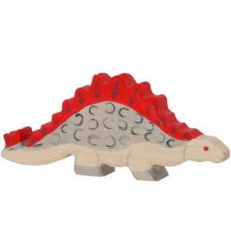 Dřevěné hračky - Holztiger - Dřevěný dinosaurus, Stegosaurus