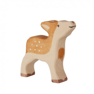 Dřevěné hračky - Holztiger - Dřevěné zvířátko, Jelen mládě - kolouch