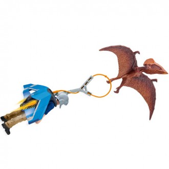 Ostatní hračky - Schleich - Dinosaurus set, Raketový batoh Jetpack k pronásledování