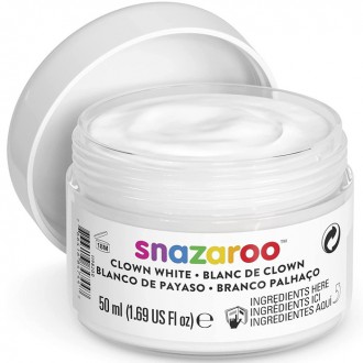 Ostatní hračky - Snazaroo - Barva 50ml, Bílá klaunská (Clown White)