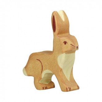 Dřevěné hračky - Holztiger - Dřevěné zvířátko, Zajíc