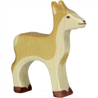 Dřevěné hračky - Holztiger - Dřevěné zvířátko, Jelen samice -  srna