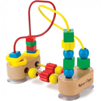 Dřevěné hračky - Motorický labyrint drátěný - S přísavkami (M&D)