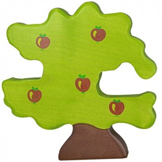Dřevěné hračky - Holztiger - Dřevěný strom, Jabloň pro ptáky