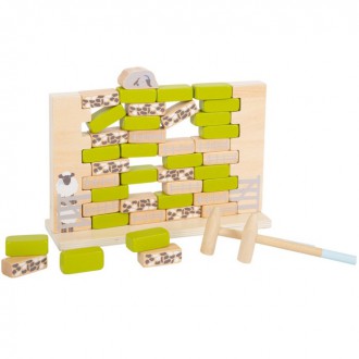 Dřevěné hračky - Motorická hra - Balanční zeď 4 přátelé (Legler)