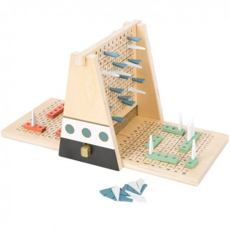 Dřevěné hračky - Společenská hra - Lodě Gold Edition dřevěná (Small foot)
