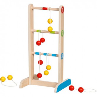 Dřevěné hračky - Házecí hra - Žebříkový golf stolní, 7 dílů (Goki)