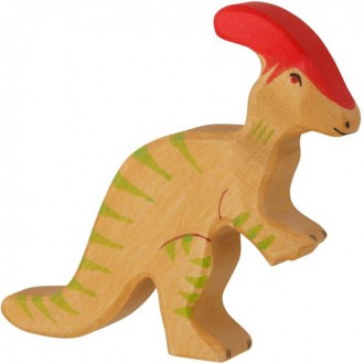 Dřevěné hračky - Holztiger - Dřevěný dinosaurus, Parasaurolophus