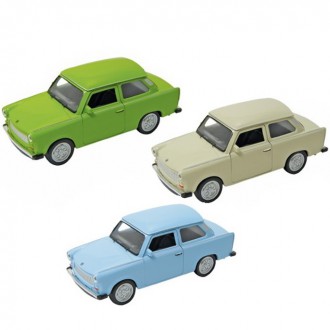 Ostatní hračky - Kovový model - Auto Trabant 601, 1:34-39, 1ks