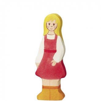 Dřevěné hračky - Holztiger - Dřevěná postava, Dívka