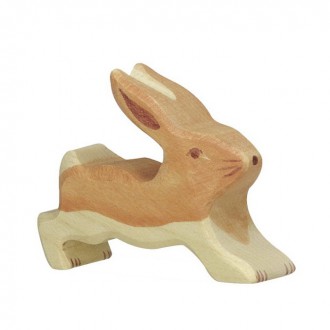 Dřevěné hračky - Holztiger - Dřevěné zvířátko, Zajíc běžící
