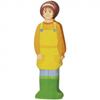 Dřevěné hračky - Holztiger - Dřevěná postava, Žena farmářka