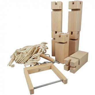 Dřevěné hračky - Motorická hra - Fröbelova věž pro 2 až 16 hráčů (Goki)