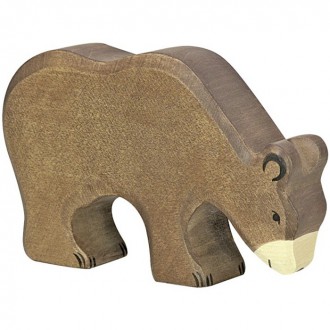 Dřevěné hračky - Holztiger - Dřevěné zvířátko, Medvěd hnědý samice