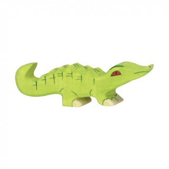Dřevěné hračky - Holztiger - Dřevěné zvířátko, Krokodýl mládě