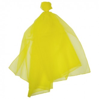Na ven a sport - Žonglovací šátek - Šifonový žlutý 140x140cm (Goki)