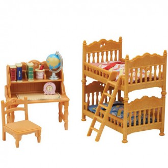 Ostatní hračky - Sylvanian Families - Nábytek, Dětský pokoj se stolem